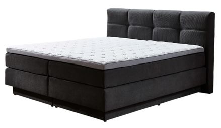 Kontinentální postel BOXSPRING PORTAGE BX2110 180x200 cm - tmavě šedá