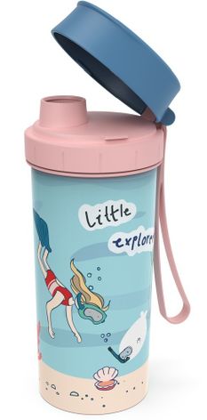 Detská láhev 0,4 l KIDS  EXPLORER - růžová