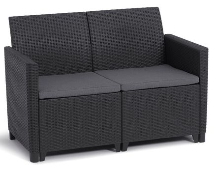 MARIE 2 SEATERS SOFA  - grafit