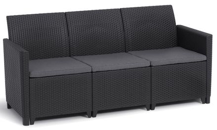 MARIE 3 SEATERS SOFA  - grafit