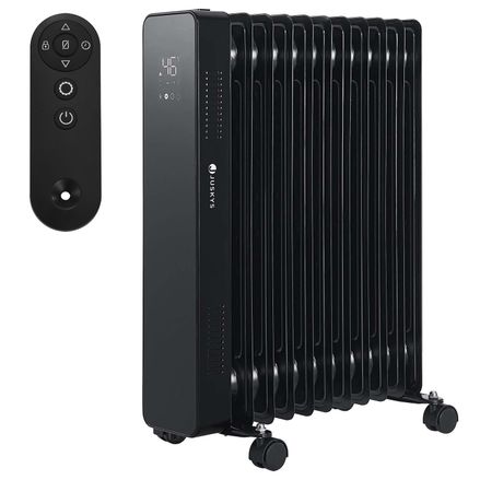 Olejový radiátor OH125BW2 s termostatem, LED o výkonu 2500W černý