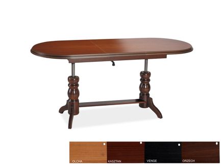 Zvedací konferenční stůl DANIEL barva wenge 120(160)x70x61(75)